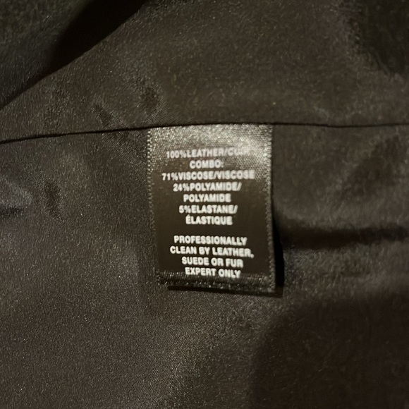 Lafayette 148 leather trimmed blazer. - Picture 7 of 9